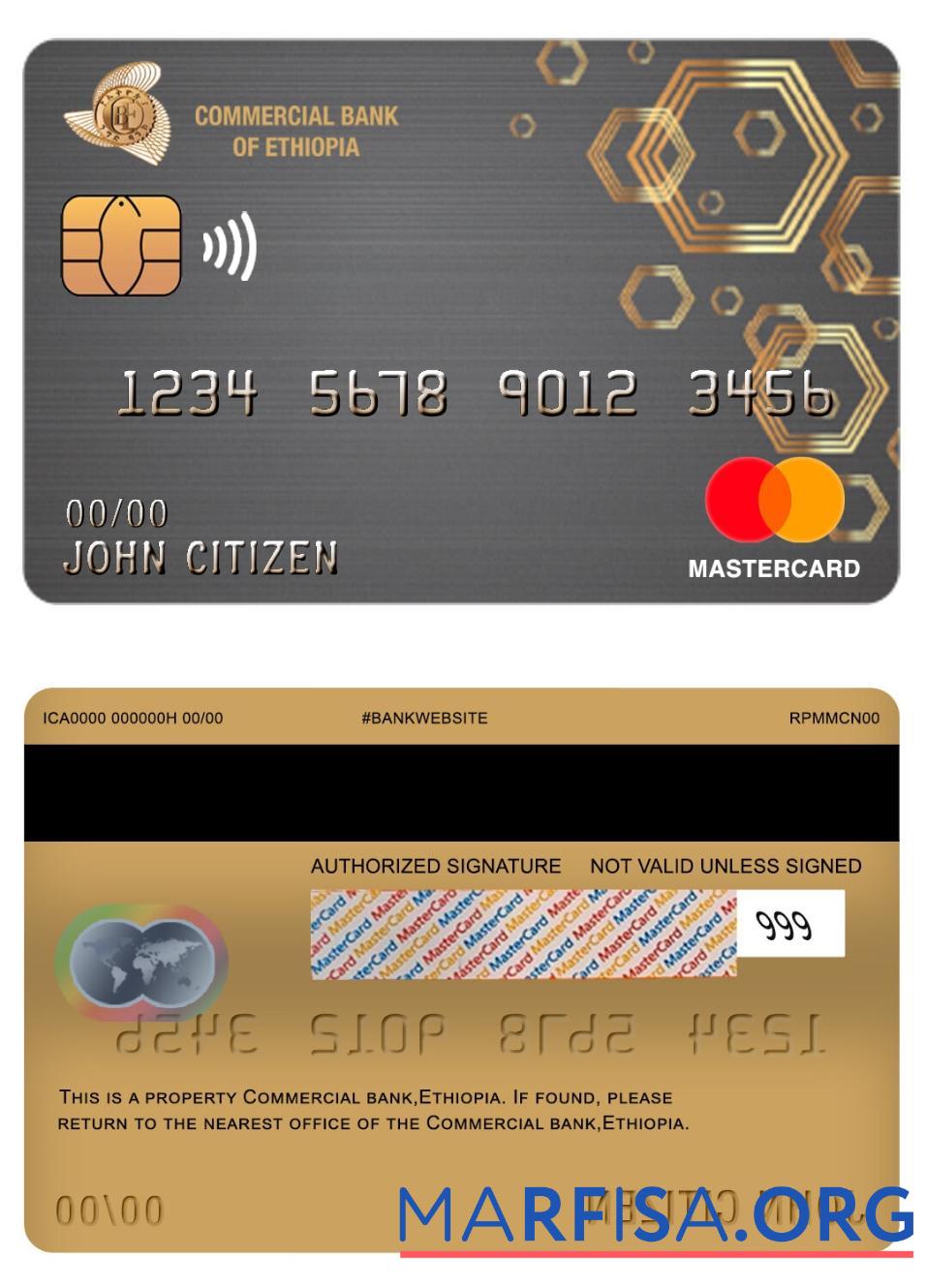 Downloadable Ethiopia Commercial bank mastercard download for verification